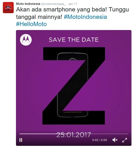 Akhirnya, Moto Z rilis 25 Januari 2017..Mantab !